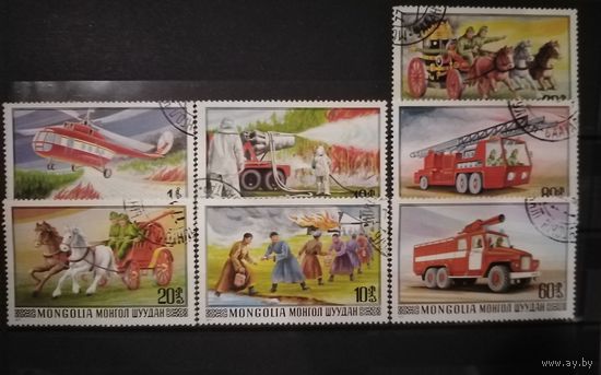 Монголия. 1977г. Пожарный транспорт.