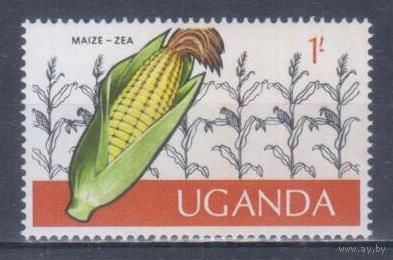 [61] Уганда 1975. Флора.Плоды.Кукуруза. MNH