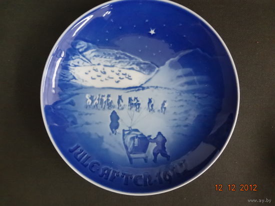 Тарелка настенная Рождество 1972.