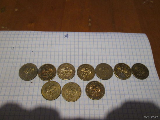 10 злотых.Польша.Цена за шт.