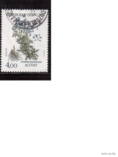 Франция-1983 (Мих.2395) ,  гаш. , Флора, Цветы