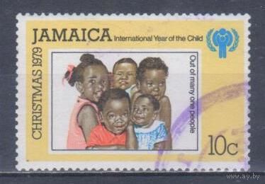 [280] Ямайка 1979. Дети.Защита прав детей. Гашеная марка.