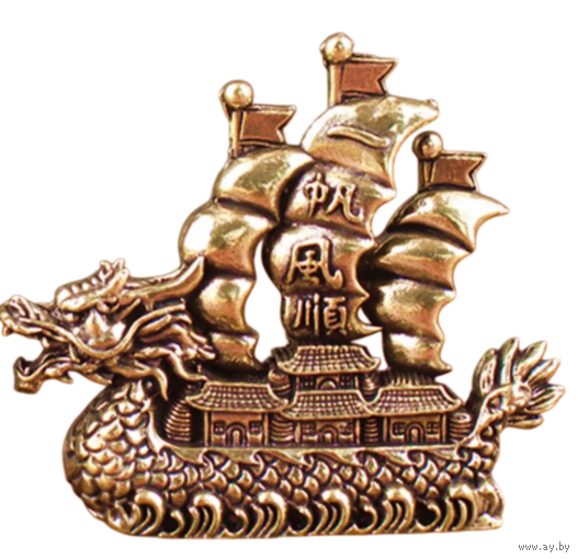 Статуэтка Корабль Дракон Бронза