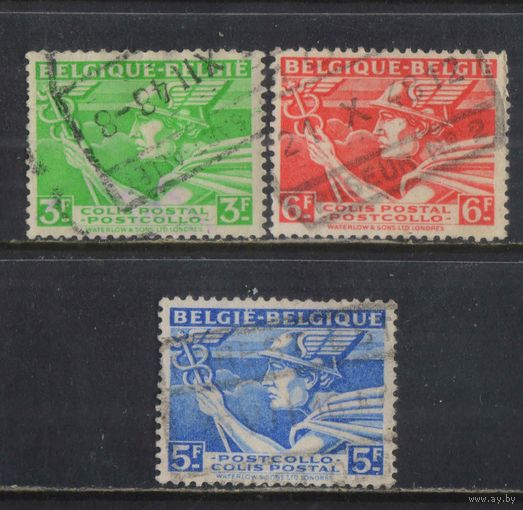 Бельгия  Посылочные 1945 Меркурий Желдоргашение #15II,16I,17II