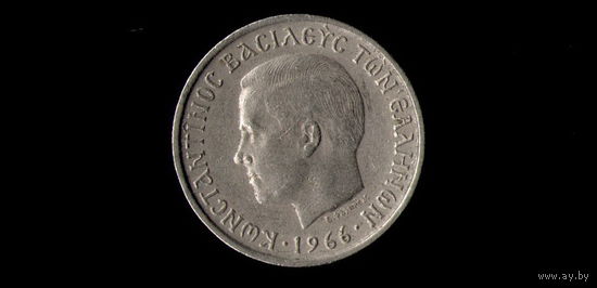 Греция 1 драхма 1966 /молодой/ (ОII)
