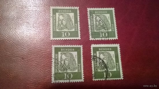 Марка Альбрехт Дюрер (1471-1528) 1961 год Германия