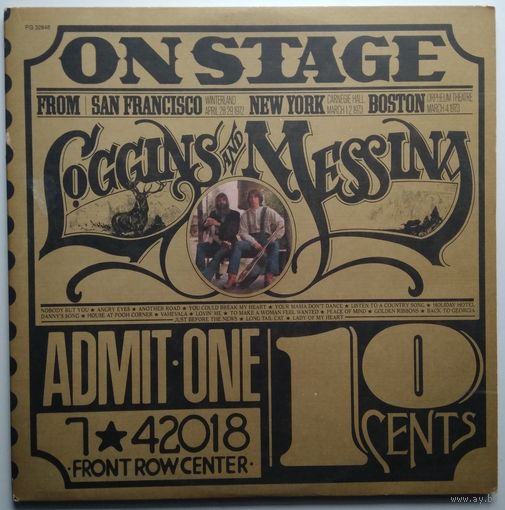 2LP Loggins And Messina - On Stage (1974) Arena Rock, Pop Rock, Folk Rock