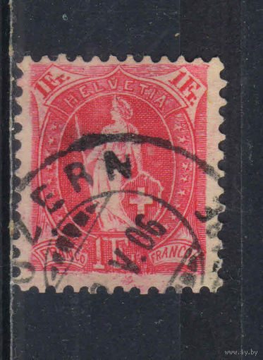Швейцария 1889 Вып Сидящая Швейцария #Швейцария 1882 Вып Сидящая Швейцария #70С