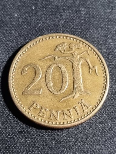 Финляндия 20 пенни 1971