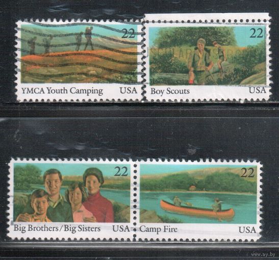 США-1985, (Мих.1772-1775),  гаш., Молодежь(полная серия)