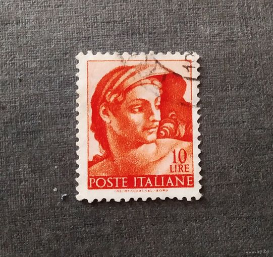 Марка Италия 1961 год Фреска