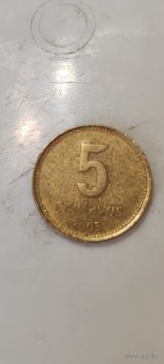 Аргентина 5 сентавос 2005