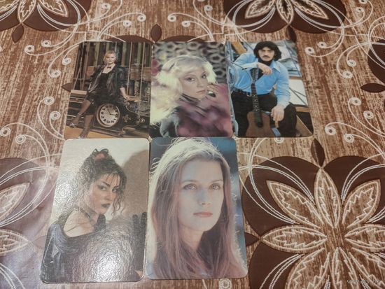 Календарик,артисты,1990-1991