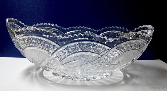 Ладья. Ваза для фруктов. Хрусталь