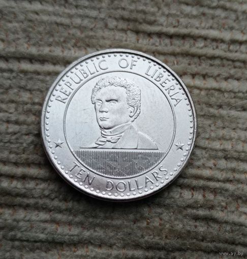 Werty71 Либерия 10 долларов 2022