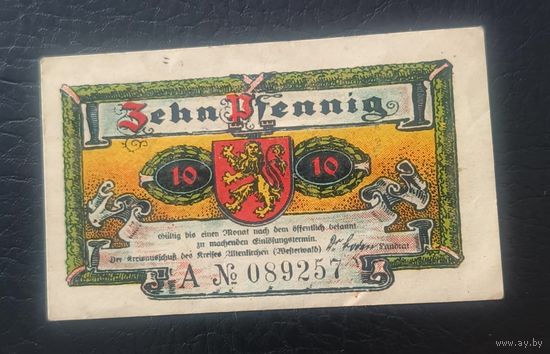 Нотгельд 10 пфеннигов
