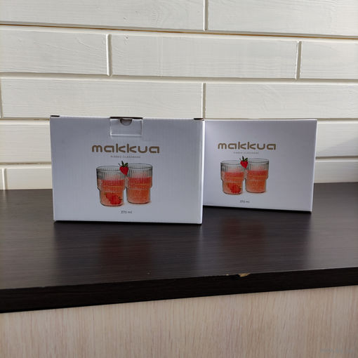 Набор стаканов Makkua Ribbed Glassware