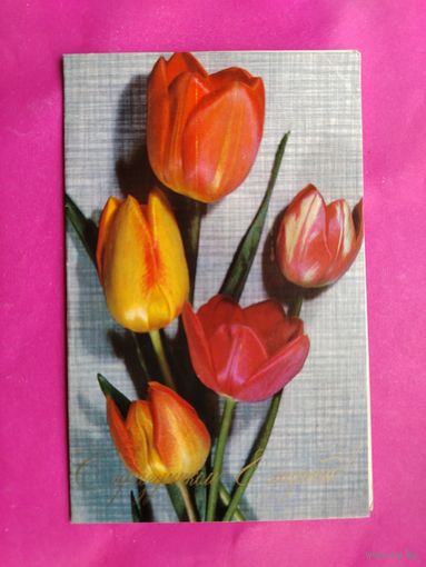 8 марта! Чистая. Двойная. 1973 года. Максимов. 2039.