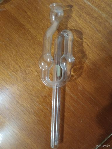 Гидрозатвор стеклянный для брожения вина из СССР