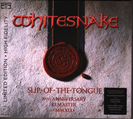 2019 WHITESNAKE Slip of the tongue 2-CD