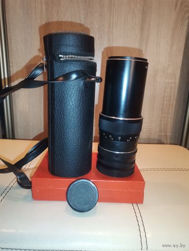 Объектив Porst Super Tele Auto 1:5.6/300mm, плесень на задней линзе.