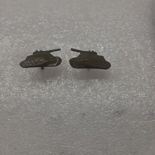 Эмблемы танкисты ВС СССР, обр. 1958 г, полевые, сталь, новые!