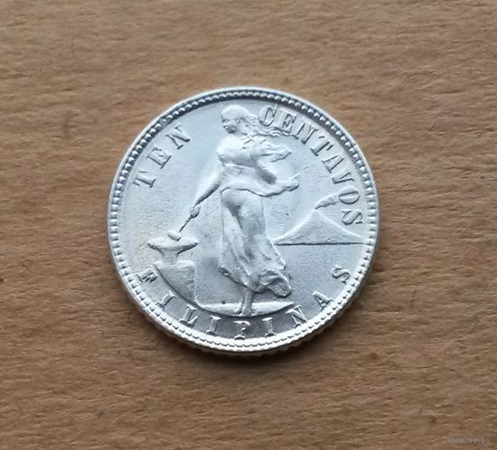 Филиппины под управлением США, 10 сентаво 1945, серебро 0.750
