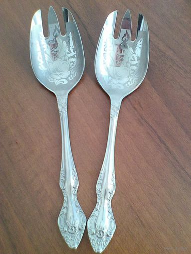 Ложка /Нерж./ - Для Салата - Длина Ложки - 21 см.