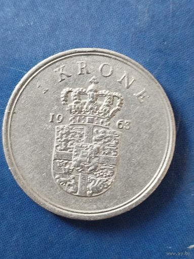 Дания 1 крона 1963
