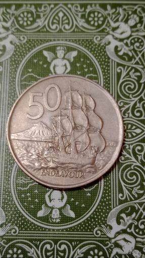 Новая Зеландия 50 центов 1975