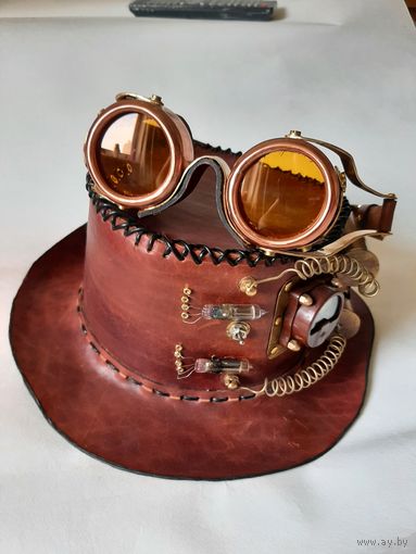 Гогглы, очки из натуральной кожи и латуни в стиле steampunk !!!