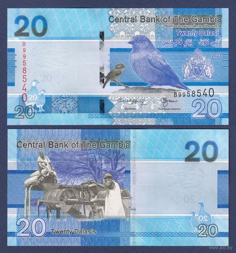 Гамбия, 20 даласи 2023 г., P-W39, UNC