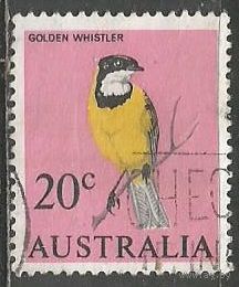 Австралия. Птицы. Золотой свистун. 1966г. Mi#370.