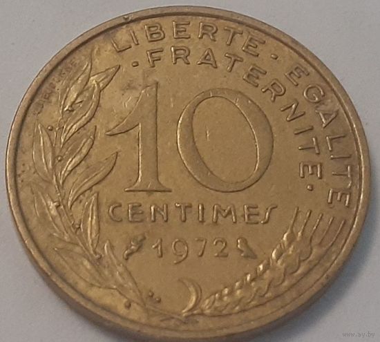 Франция 10 сантимов, 1972