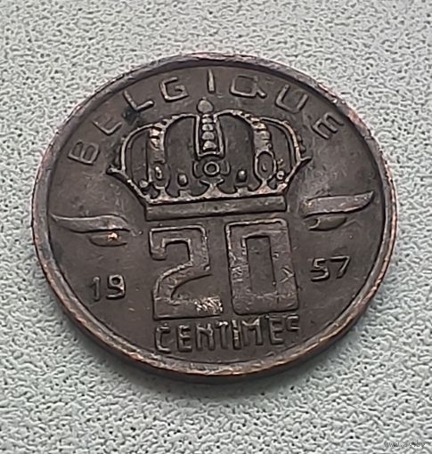 Бельгия 20 Сантимов, 1957 6-11-11