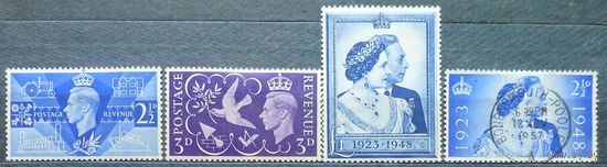 ВЕЛИКОБРИТАНИЯ\634\ 1946 MH\1948 Серия MH\гаш. Юбилей. 45 евро