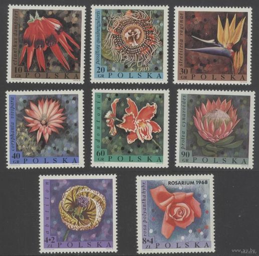 Польша. 1968. Филвыставка Флора Цветы **