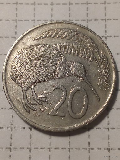 20 центов Новая Зеландия 1978 год