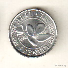 Тонга 5 сенити 2015