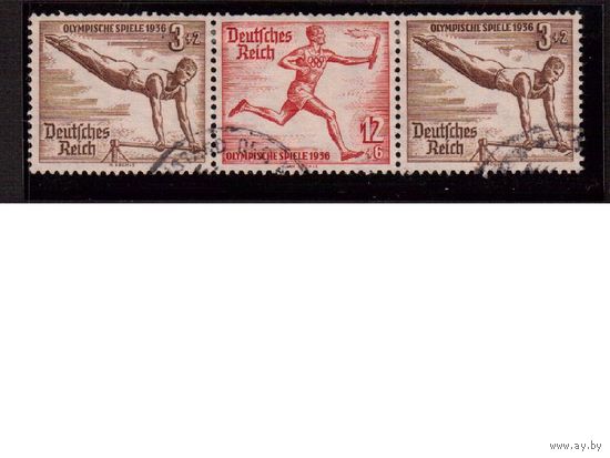 Германия-Рейх-1936 (Мих.W108) гаш. , Спорт, ОИ-1936