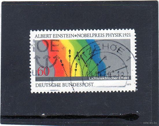 Германия. Ми-1019. Альберт Эйнштейн - Физика 1921. Серия: Центры по рождению лауреатов Нобелевской премии. 1979.