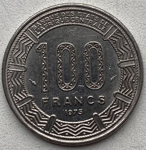 Габон 100 франков 1975 г.