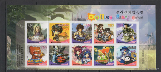 Южная Корея 2006** Аниме Компьютерные онлайн-игры Самоклейки