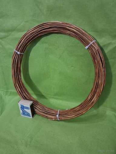 Провод обмоточный с двойной стекловолокнистой изоляцией ПСДТ круглый диаметр 2,2 мм (СССР)
