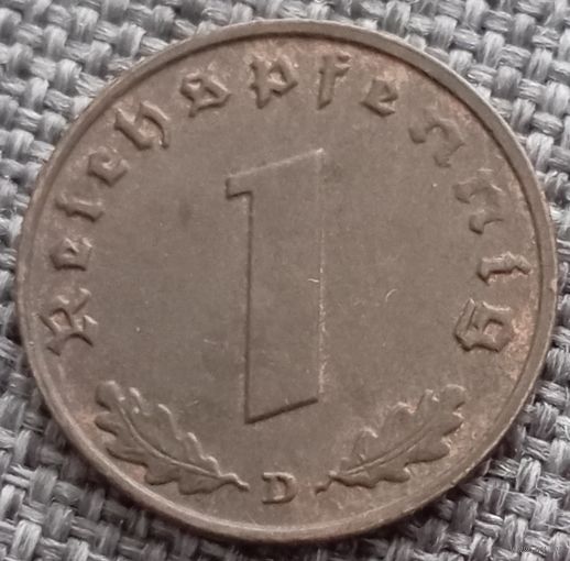 1 рейхспфенниг 1939 D