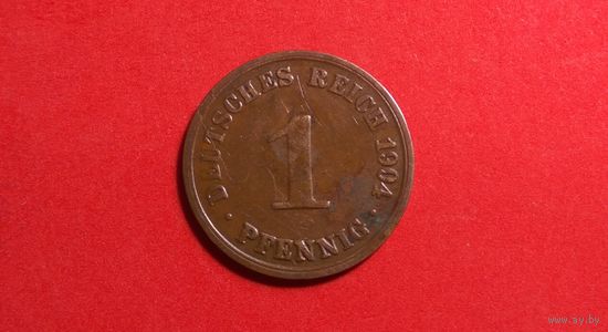 1 пфенниг 1904 А. Германия.