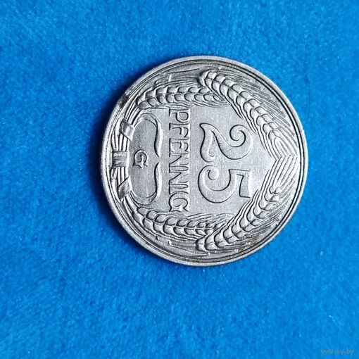25 пфеннигов (1911г.) (G). Состояние! Расспродажа!