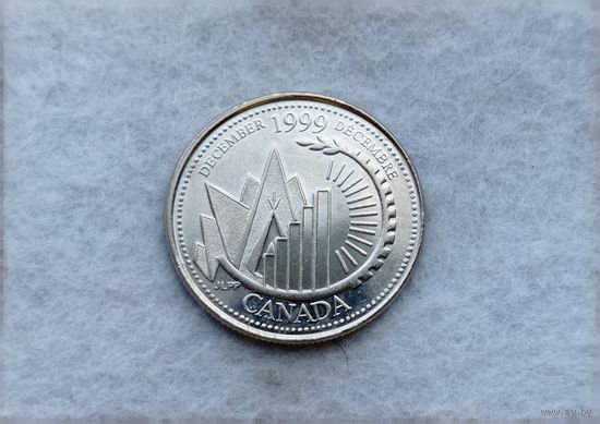 Werty71 Канада 25 центов 1999 Декабрь
