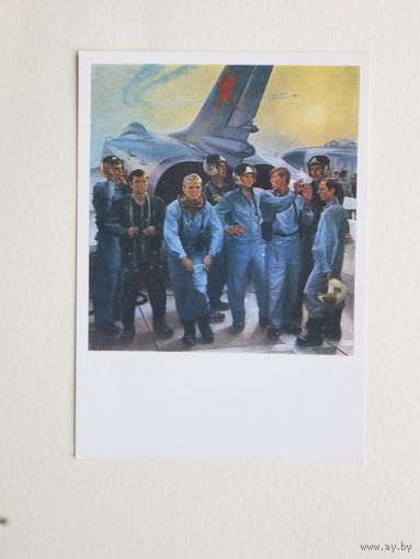 Корнеев  военная живопись    10х15 см