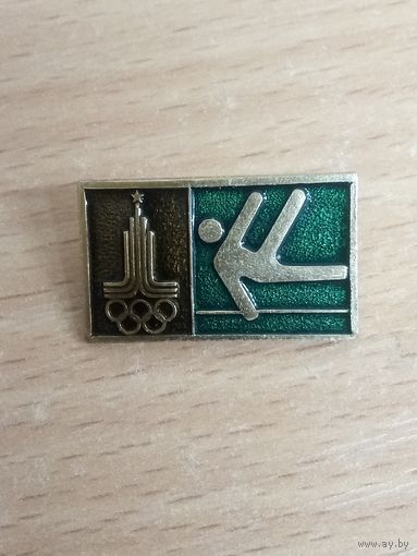 Значок. Олимпийские виды спорта. Гимнастика.
